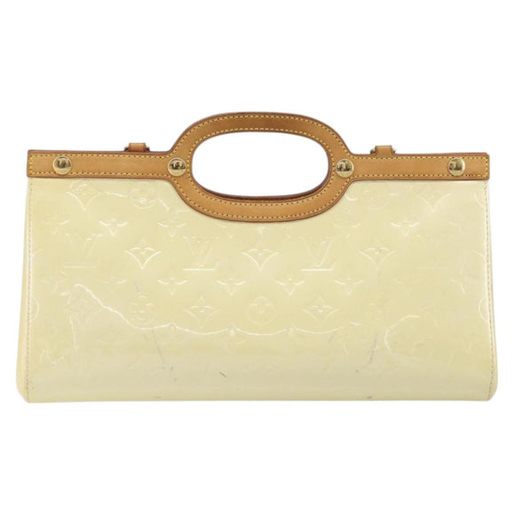 LOUIS VUITTON Monogram Vernis Roxbury Drive Hand Bag Perle M91374 LV Auth 206602