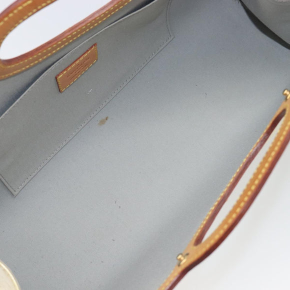 LOUIS VUITTON Monogram Vernis Roxbury Drive Hand Bag Perle M91374 LV Auth 206602