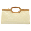 LOUIS VUITTON Monogram Vernis Roxbury Drive Hand Bag Perle M91374 LV Auth 206602-2