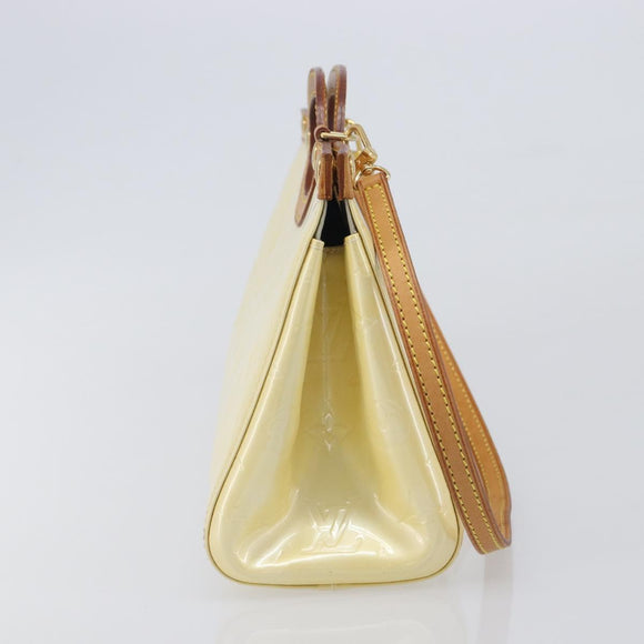 LOUIS VUITTON Monogram Vernis Roxbury Drive Hand Bag Perle M91374 LV Auth 206602
