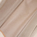 HERMES Kabak Elan PM Hand Bag Canvas Beige Silver Auth 206603V-11