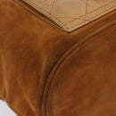 Christian Dior Canage Backpack Suede Brown Gold Tone Auth 206604-15