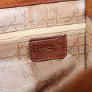Christian Dior Canage Backpack Suede Brown Gold Tone Auth 206604-21