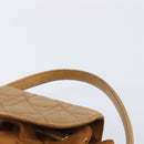 Christian Dior Canage Backpack Suede Brown Gold Tone Auth 206604-9