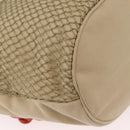 CHANEL Tote Bag Canvas Beige Brown CC Auth 206605-12