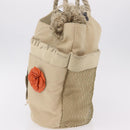 CHANEL Tote Bag Canvas Beige Brown CC Auth 206605-4