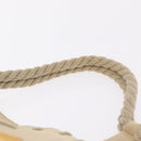 CHANEL Tote Bag Canvas Beige Brown CC Auth 206605-8