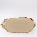 CHANEL Tote Bag Canvas Beige Brown CC Auth 206605-9