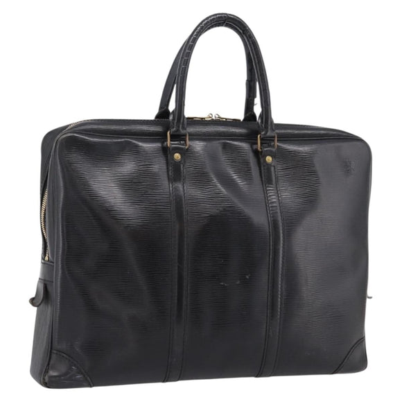 LOUIS VUITTON Epi Porte Documents Voyage Business Bag Black M54472 Auth 206606