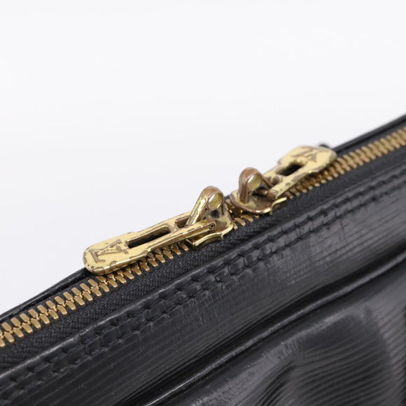 LOUIS VUITTON Epi Porte Documents Voyage Business Bag Black M54472 Auth 206606
