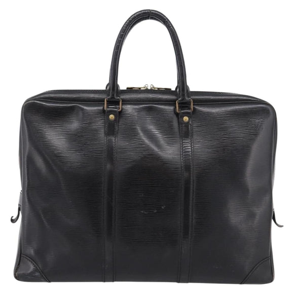 LOUIS VUITTON Epi Porte Documents Voyage Business Bag Black M54472 Auth 206606