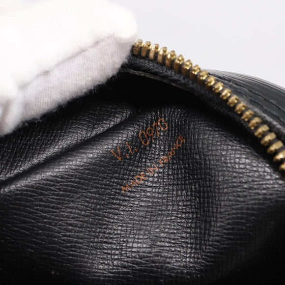 LOUIS VUITTON Epi Porte Documents Voyage Business Bag Black M54472 Auth 206606