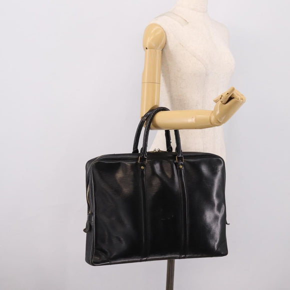 LOUIS VUITTON Epi Porte Documents Voyage Business Bag Black M54472 Auth 206606