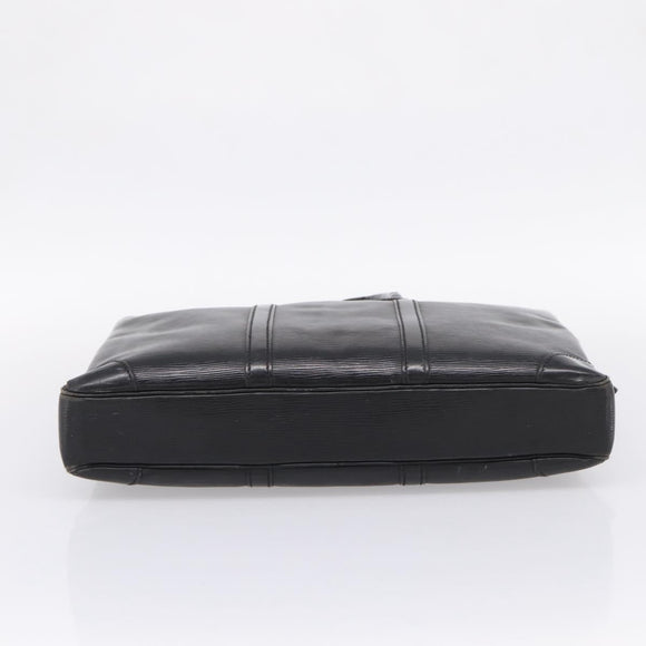 LOUIS VUITTON Epi Porte Documents Voyage Business Bag Black M54472 Auth 206606