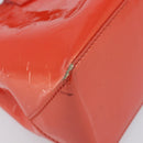 LOUIS VUITTON Monogram Vernis Wilshire PM Bag Orenge Sunset M93644 Auth 206609-16