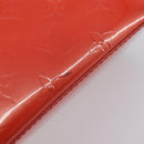 LOUIS VUITTON Monogram Vernis Wilshire PM Bag Orenge Sunset M93644 Auth 206609-9