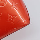 LOUIS VUITTON Monogram Vernis Wilshire PM Bag Orenge Sunset M93644 Auth 206609-18