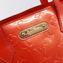 LOUIS VUITTON Monogram Vernis Wilshire PM Bag Orenge Sunset M93644 Auth 206609-20