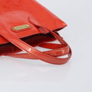 LOUIS VUITTON Monogram Vernis Wilshire PM Bag Orenge Sunset M93644 Auth 206609-7