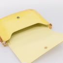 LOUIS VUITTON Monogram Vernis Thompson Street Bag Lime Yellow M91071 Auth 206612-20