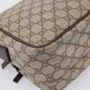 GUCCI GG Supreme Shoulder Bag PVC Beige Silver 114531 Auth 206613-17