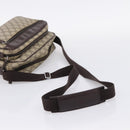 GUCCI GG Supreme Shoulder Bag PVC Beige Silver 114531 Auth 206613-7