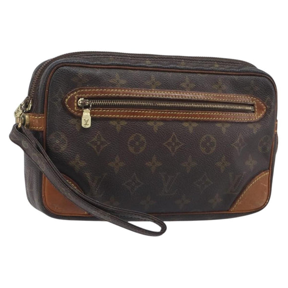 LOUIS VUITTON Monogram Marly Dragonne PM Clutch Bag M51827 LV Auth 206614