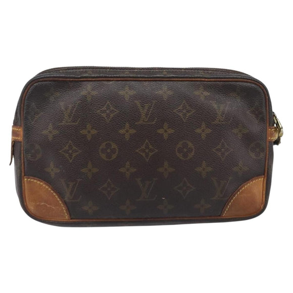LOUIS VUITTON Monogram Marly Dragonne PM Clutch Bag M51827 LV Auth 206614