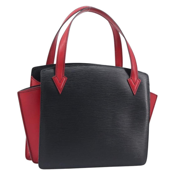 LOUIS VUITTON Epi Varenne Hand Bag Black Red M52387 LV Auth 206618