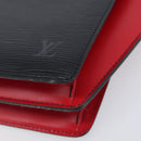LOUIS VUITTON Epi Varenne Hand Bag Black Red M52387 LV Auth 206618-8