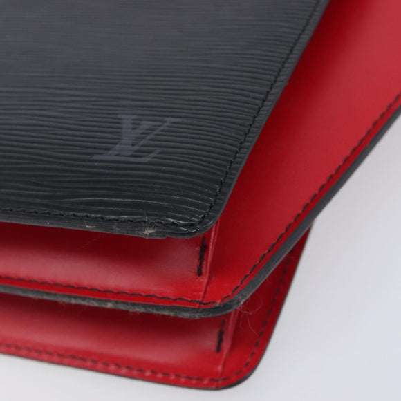 LOUIS VUITTON Epi Varenne Hand Bag Black Red M52387 LV Auth 206618
