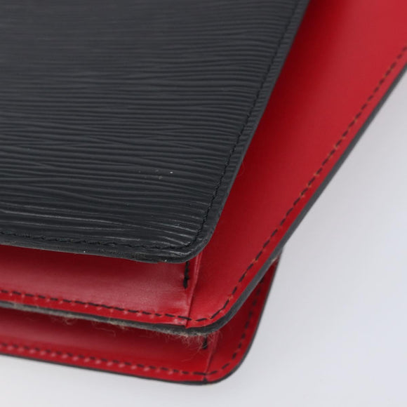 LOUIS VUITTON Epi Varenne Hand Bag Black Red M52387 LV Auth 206618