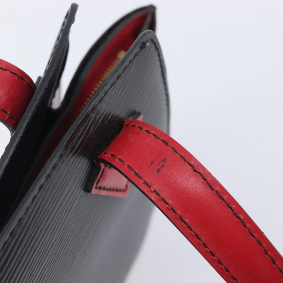 LOUIS VUITTON Epi Varenne Hand Bag Black Red M52387 LV Auth 206618