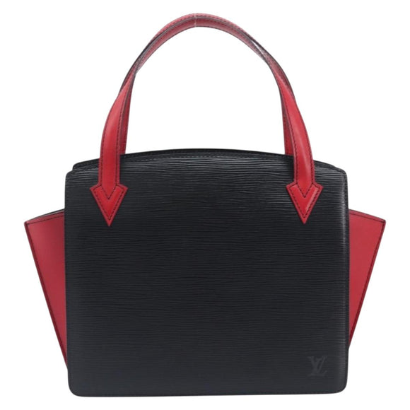 LOUIS VUITTON Epi Varenne Hand Bag Black Red M52387 LV Auth 206618