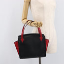 LOUIS VUITTON Epi Varenne Hand Bag Black Red M52387 LV Auth 206618-23