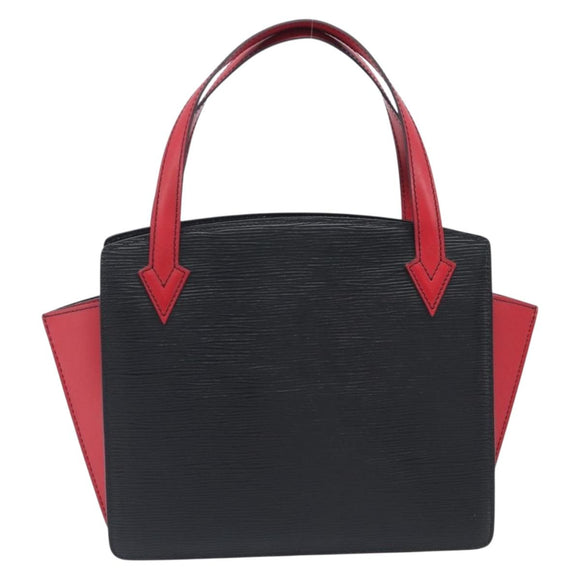 LOUIS VUITTON Epi Varenne Hand Bag Black Red M52387 LV Auth 206618