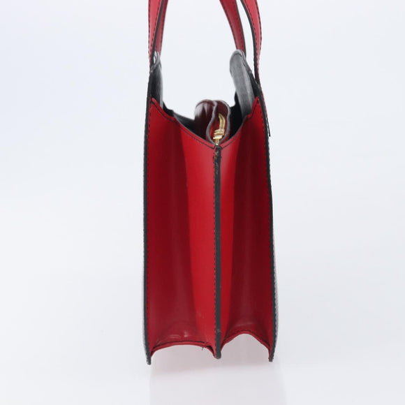 LOUIS VUITTON Epi Varenne Hand Bag Black Red M52387 LV Auth 206618