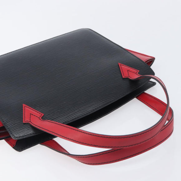 LOUIS VUITTON Epi Varenne Hand Bag Black Red M52387 LV Auth 206618