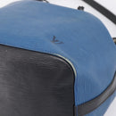 LOUIS VUITTON Epi Petit Noe Shoulder Bag Black Blue M44152 LV Auth 206620-9