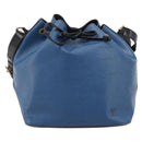 LOUIS VUITTON Epi Petit Noe Shoulder Bag Black Blue M44152 LV Auth 206620-13