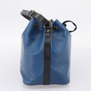 LOUIS VUITTON Epi Petit Noe Shoulder Bag Black Blue M44152 LV Auth 206620-3