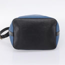 LOUIS VUITTON Epi Petit Noe Shoulder Bag Black Blue M44152 LV Auth 206620-5