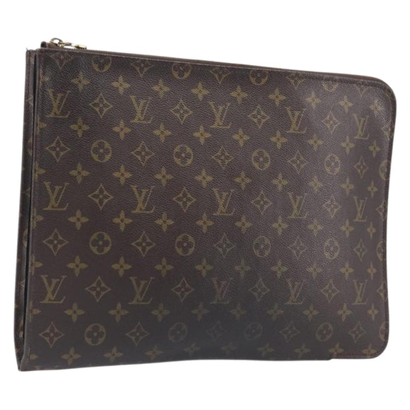 LOUIS VUITTON Monogram Posh Documents Clutch Bag LV Auth 206625
