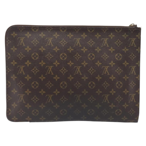 LOUIS VUITTON Monogram Posh Documents Clutch Bag LV Auth 206625