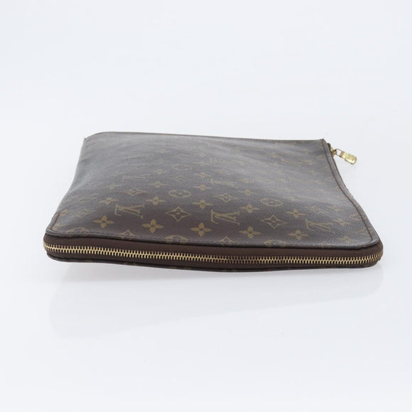 LOUIS VUITTON Monogram Posh Documents Clutch Bag LV Auth 206625