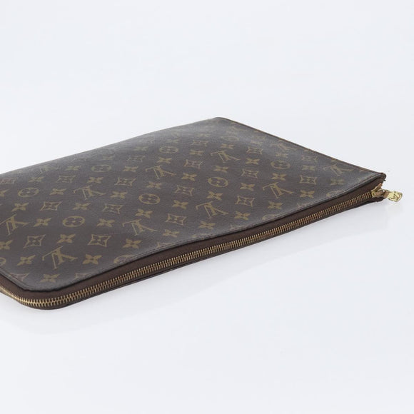 LOUIS VUITTON Monogram Posh Documents Clutch Bag LV Auth 206625