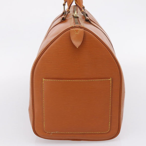 LOUIS VUITTON Epi Keepall 45 Boston Bag Zipangu Gold M42978 LV Auth 206629