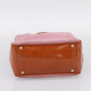 CHANEL Camelia Tote Bag Suede Pink Gold Tone CC Auth 206630-5