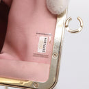 CHANEL Chain Pouch Lamb Skin Black Gold Tone CC Auth 206632SAV-20