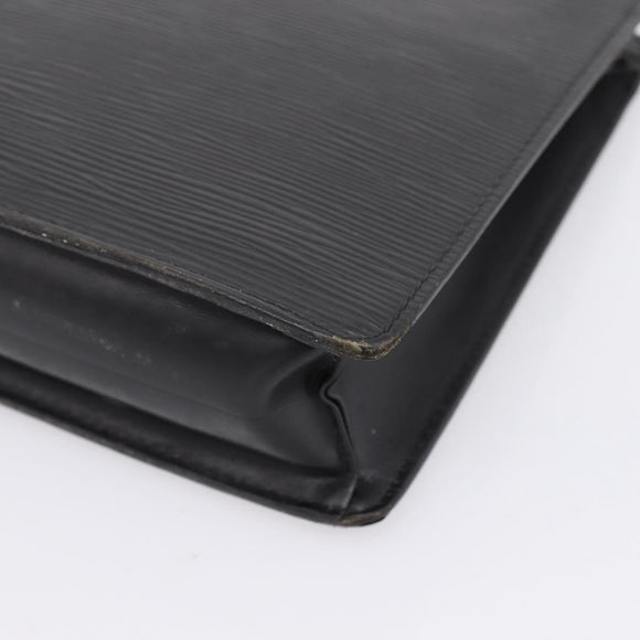 LOUIS VUITTON Epi Pochette Homme Clutch Bag Black M52522 LV Auth 206633